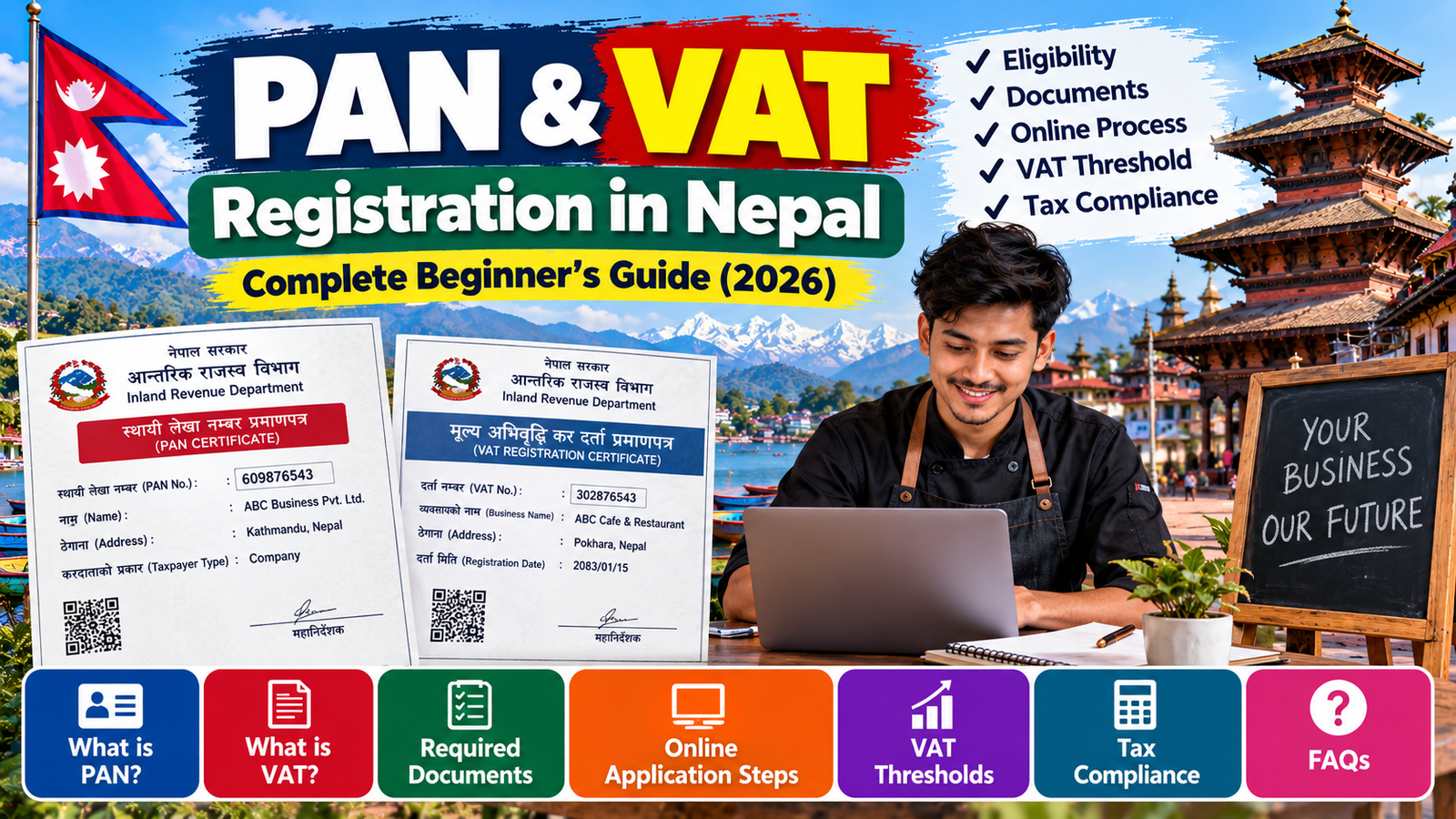 PAN and VAT registration in Nepal for businesses and freelancers in 2026